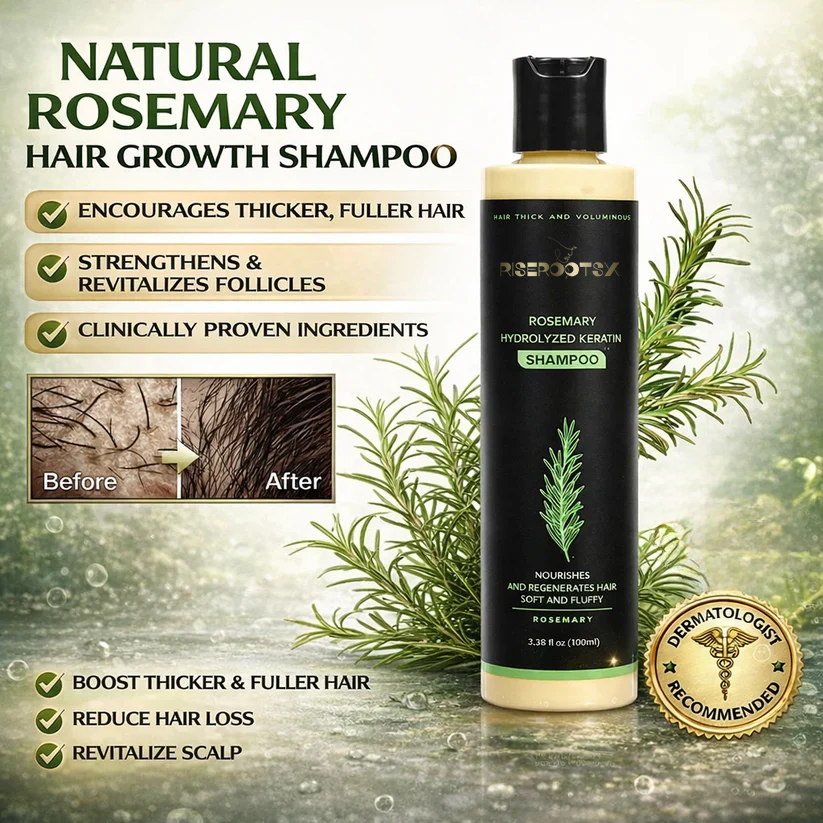 🔥LAST DAY 50% OFF - 🌿Riserootsx® Organic Rosemary Hair Growth Shampoo