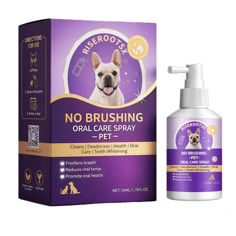 🐾 RISEROOTSX™ Oral Freshness Oral Spray for Dogs & Cats