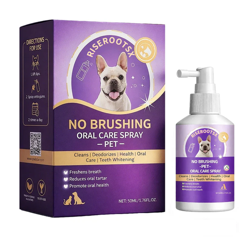 🐾 RISEROOTSX™ Oral Freshness Oral Spray for Dogs & Cats