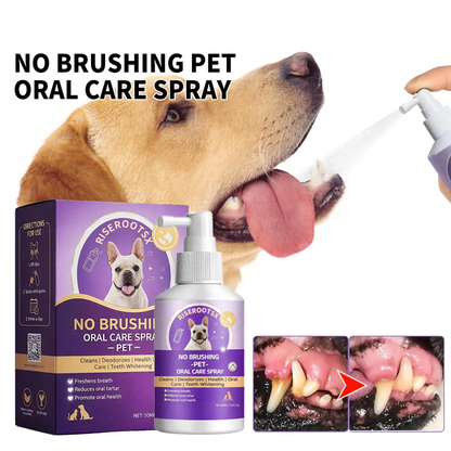 🐾 RISEROOTSX™ Oral Freshness Oral Spray for Dogs & Cats